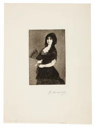 Exotische bloem (Vrouw in een mantilla)