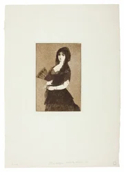 Exotische bloem (Vrouw in een mantilla)