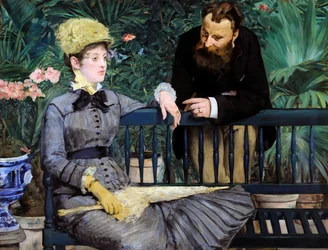 In de wintertuin, 1879