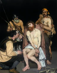 Jezus bespot door de soldaten