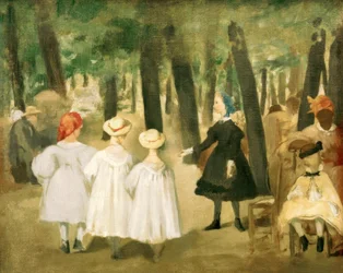 Kinderen in de Tuilerieën