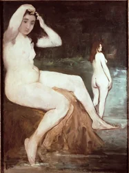 De baadsters, 1874. 132 x 98 cm, São Paulo, Museum voor Kunst