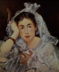 Marguerite de Conflans met kap