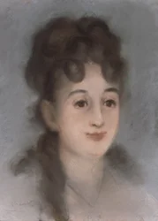 Portret van Eva Gonzalès