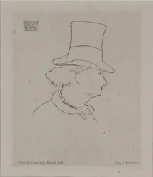 Portret van Baudelaire