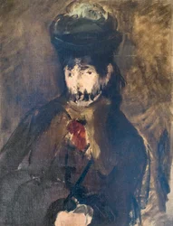 Portret van Berthe Morisot met een sluier