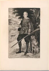 Portret van Filips IV, koning van Spanje, naar Diego Velazquez