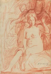 Studie van een Zittende Naakte (La Toilette)