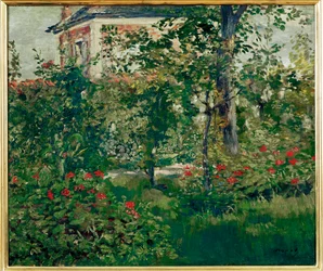 De tuin van Bellevue (olieverf op doek)