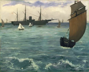 De "Kearsarge" bij Boulogne