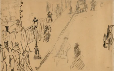 De rue Mosnier met gaslamp