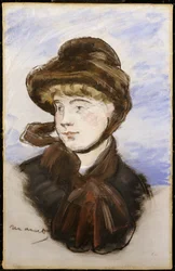 Jong meisje met een bruine hoed, 1882