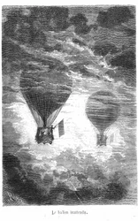Tekening voor het boek van Jules Verne 