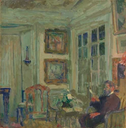 Arthur Fontaine aan het Lezen
