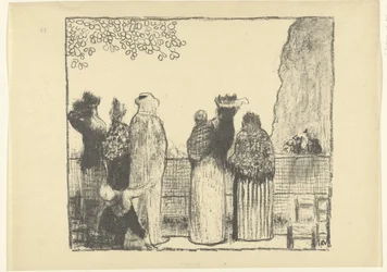 Bezoekers in de Tuilerieën in Parijs