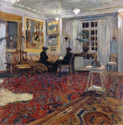 Gesprek bij de Fontaines: Meneer en Mevrouw Arthur Fontaine, 1904
