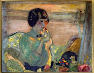 Franse komiek Marthe Mellot (1870-1947) met make-up, 20e eeuw