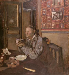Madame Vuillard met een kom, 1898