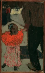 Meisje met rode sjaal