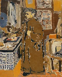 Mme Vuillard in een interieur