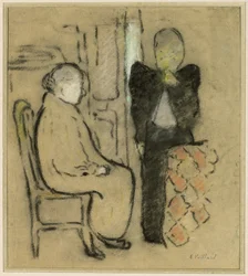 Moeder en dochter, ca. 1892