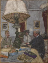 Onder de grote lamp in Saint-Jacut