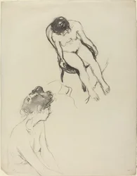 Twee Naaktfiguurstudies