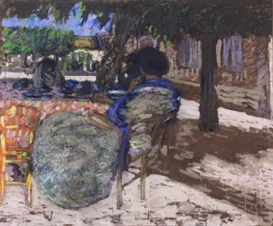 Onder de rode paviljoenbomen,1905-07 (olieverf op doek)