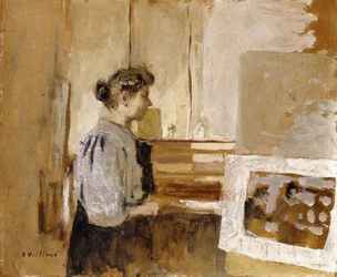 Vrouw in een studio