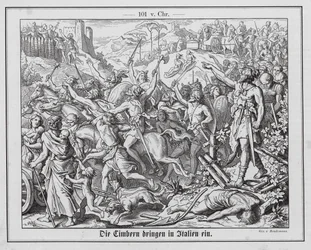 Invasie van Romeins grondgebied door de Cimbri