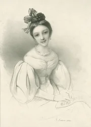 Portret van Clara Wieck-Schumann 1819-1896