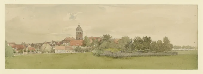 Noord-Duitse plaats met kerk