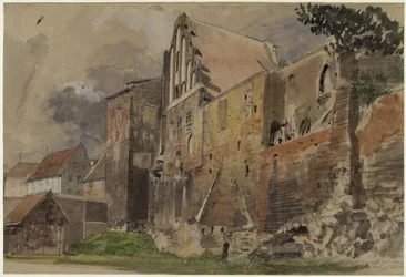 Ruïnes van het oude landhuis in Toruń
