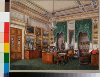 Interieurs van het Winterpaleis: De studeerkamer van Keizer Alexander II