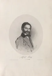 Portret van de cellist en componist Alfredo Piatti, 1822-1901, 1858