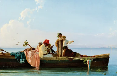 Van Frisio naar Sint Lucia, door Edoardo Dalbono, circa 1866