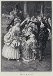 Farandole van het Ballet van de Opera van Marseille (gravure)