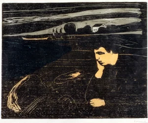 Avond, Melancholie: Op het strand