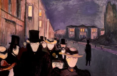 Avond op Karl Johan, 1892