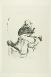 Zittende man