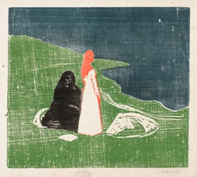 Twee vrouwen aan de kust; Vrouwen op het strand