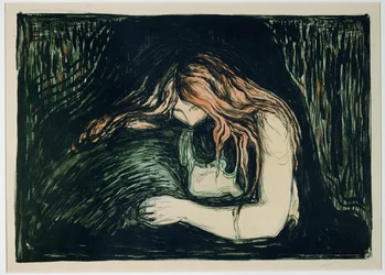 Vampier II (handgekleurde litho)