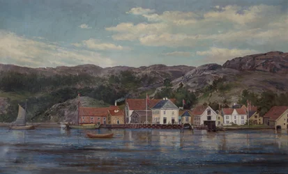 De rivier in Flekkefjord