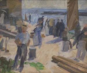 De postboot arriveert, Christiansø