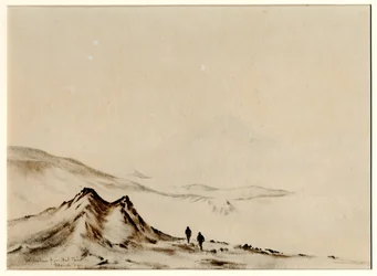 Mount Erebus vanaf Hut Point