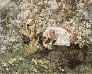 Idylle in de lente