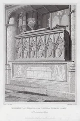 Monument van Eleanor, de koningin van Edward I, in Westminster Abbey