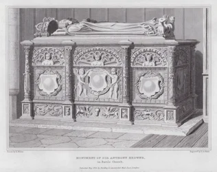 Monument van Sir Anthony Browne, in de Kerk van Battle