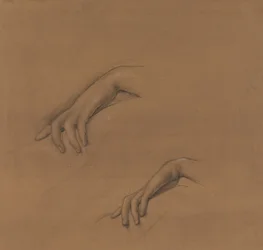 Studies voor een Hand in The Godhead Fires
