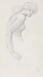 Studie van een vrouwelijke figuur